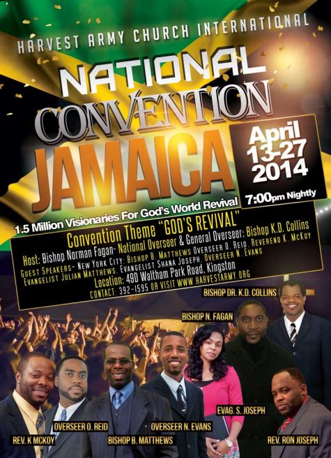 jamaica, national, convention, harvest army, jamaica national convention, kingston, waltham park, revival, miracles, prophecy, holiness, biblical, warriors, prophetic, powerful, music, ministry