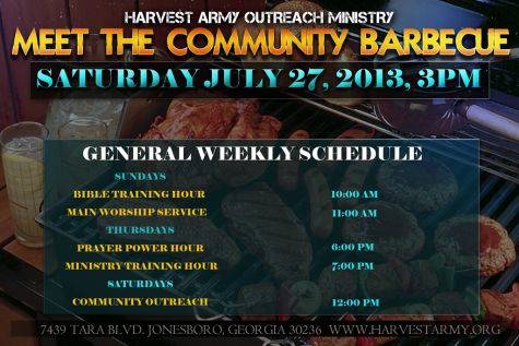 Barbecue, community, fun, harvest army, harvest army atlanta, atlanta, outreach ministry, church meets community, july 27, 2013, jonesboro, georgia